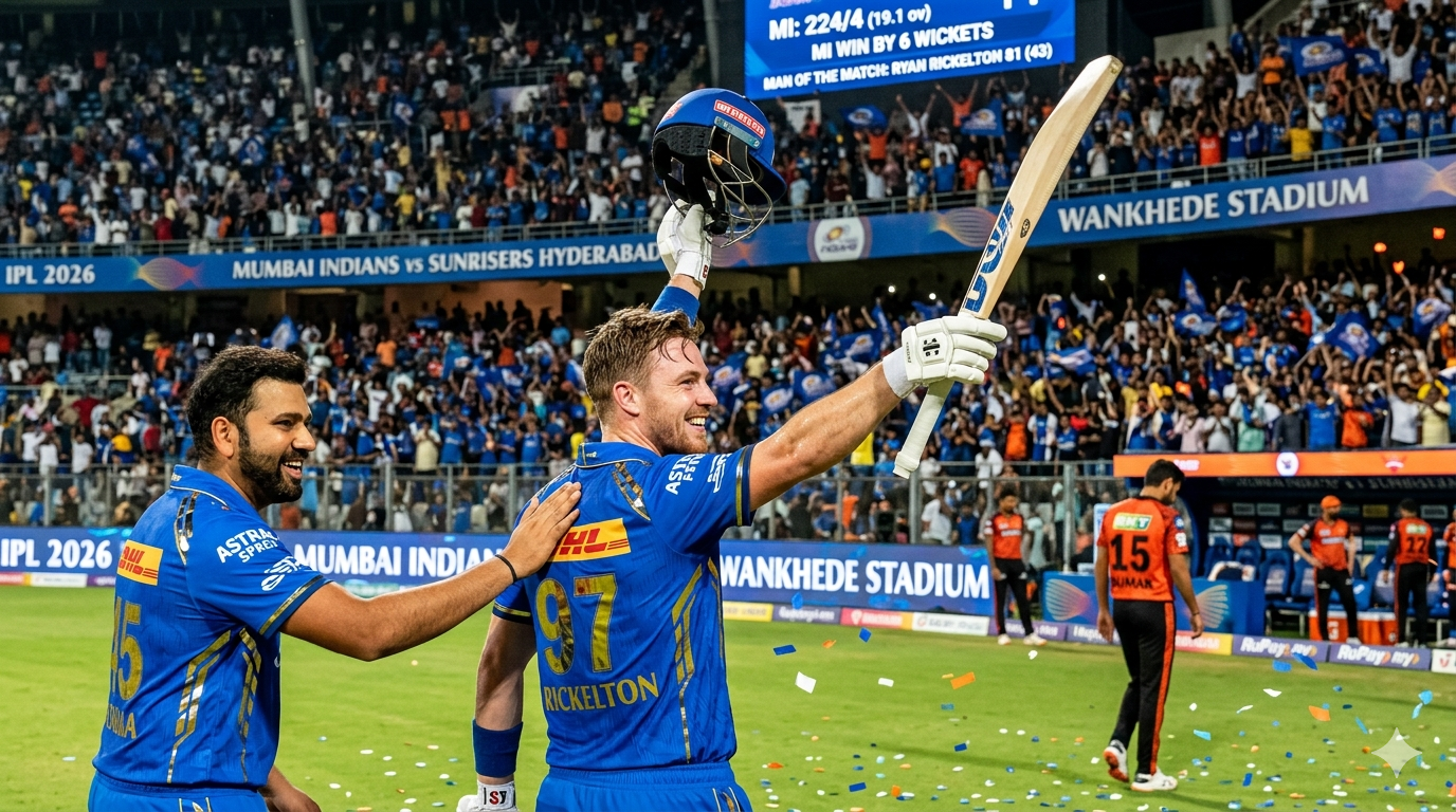 Image related to MI vs KKR IPL 2026: Mumbai Indians End 14-Year Opening Jinx