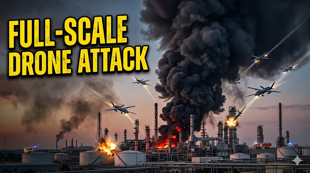 Image related to Drone Attack Hits Kuwait Oil Refinery amid us -iran- Israel 