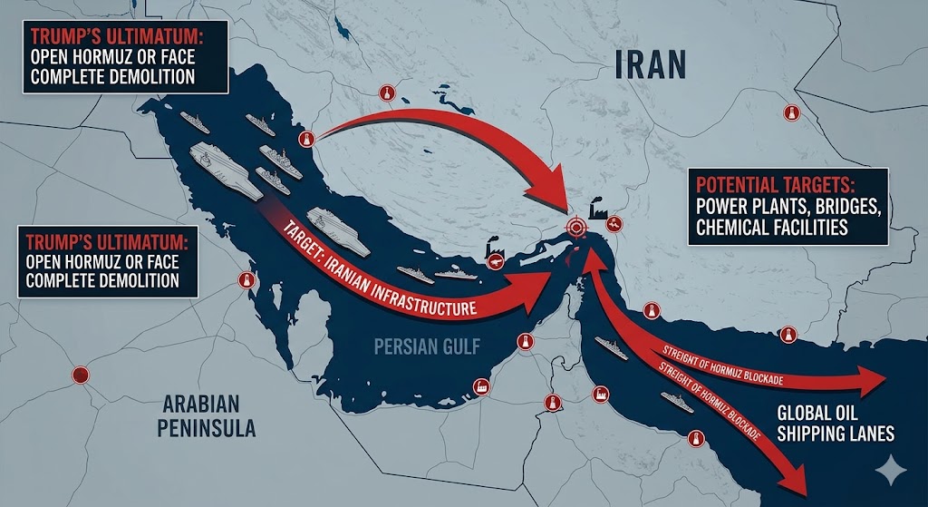 Image related to Trump Issues Iran Ultimatum: Open Hormuz or Face Complete Demolition