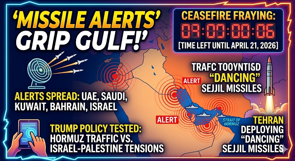 Image related to "Missile Alerts Grip Gulf Despite US-Iran Ceasefire"
