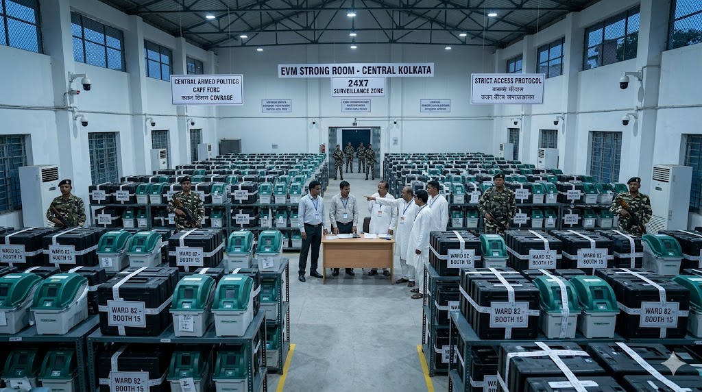 Image related to Bengal EVM Controversy 2026: Mamata's Strong Room Visit