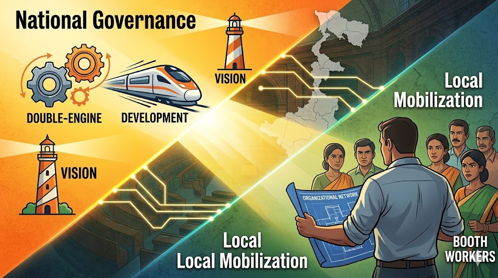 Image related to BJP's Historic Triumph in West Bengal: Ending TMC's 15-Year Rule