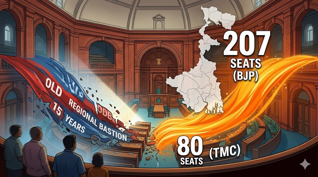 Image related to BJP's Historic Triumph in West Bengal: Ending TMC's 15-Year Rule