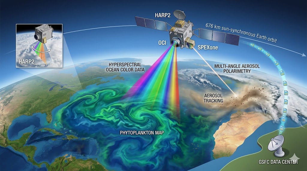 Image related to NASA PACE Satellite Launch: Ocean and Climate Insights